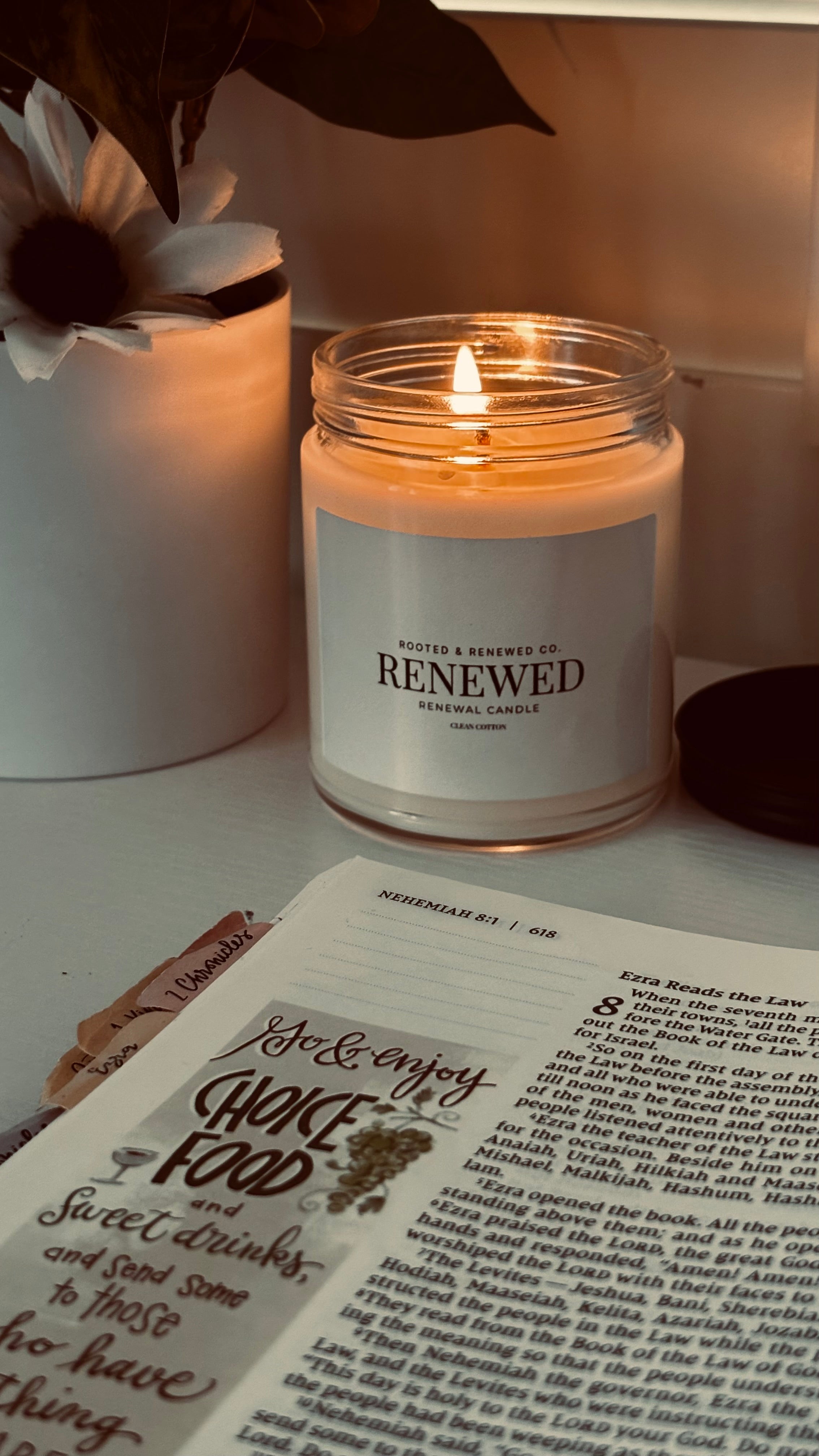 Renewed Candle — Clean Cotton
