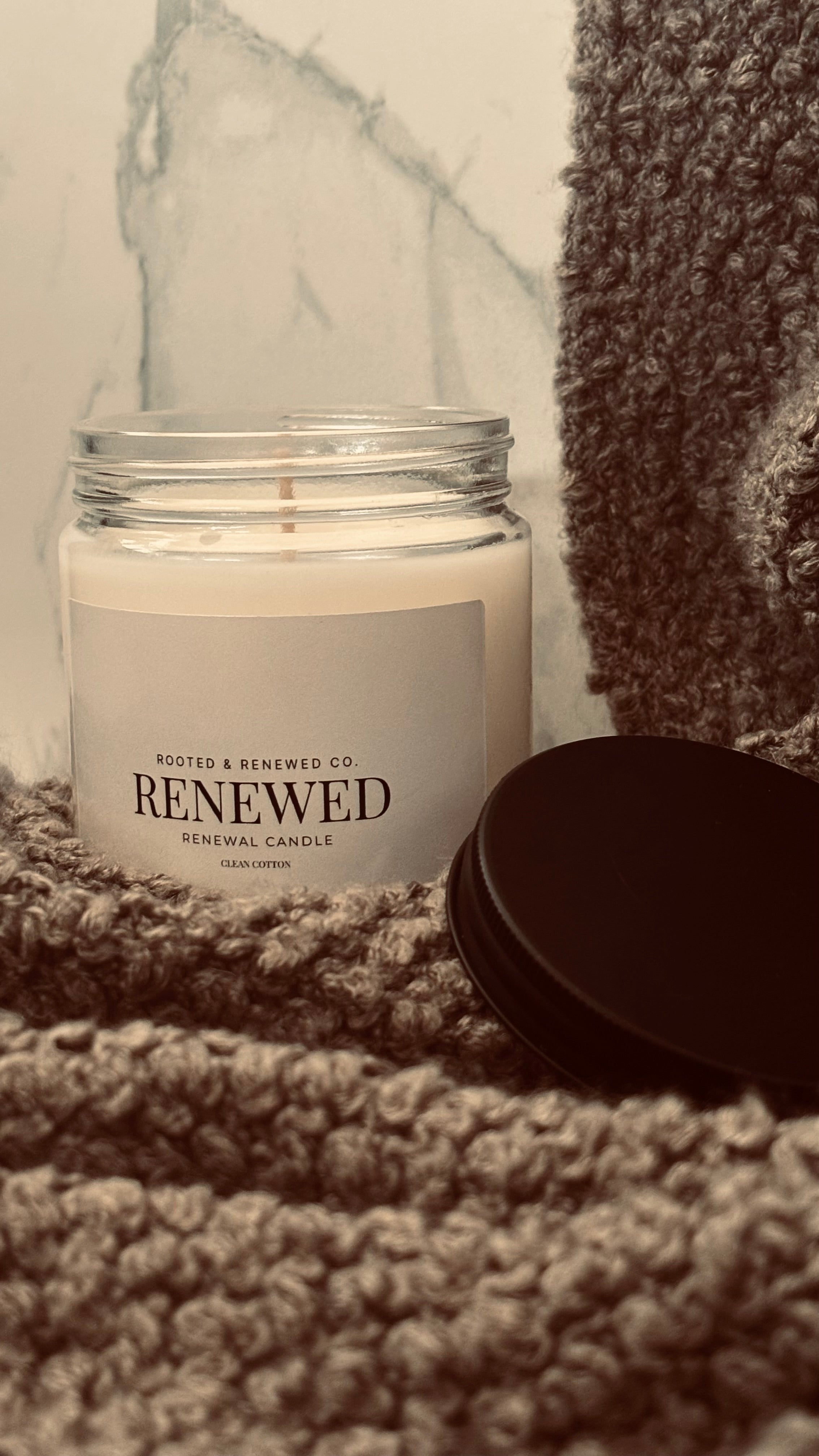 Renewed Candle — Clean Cotton