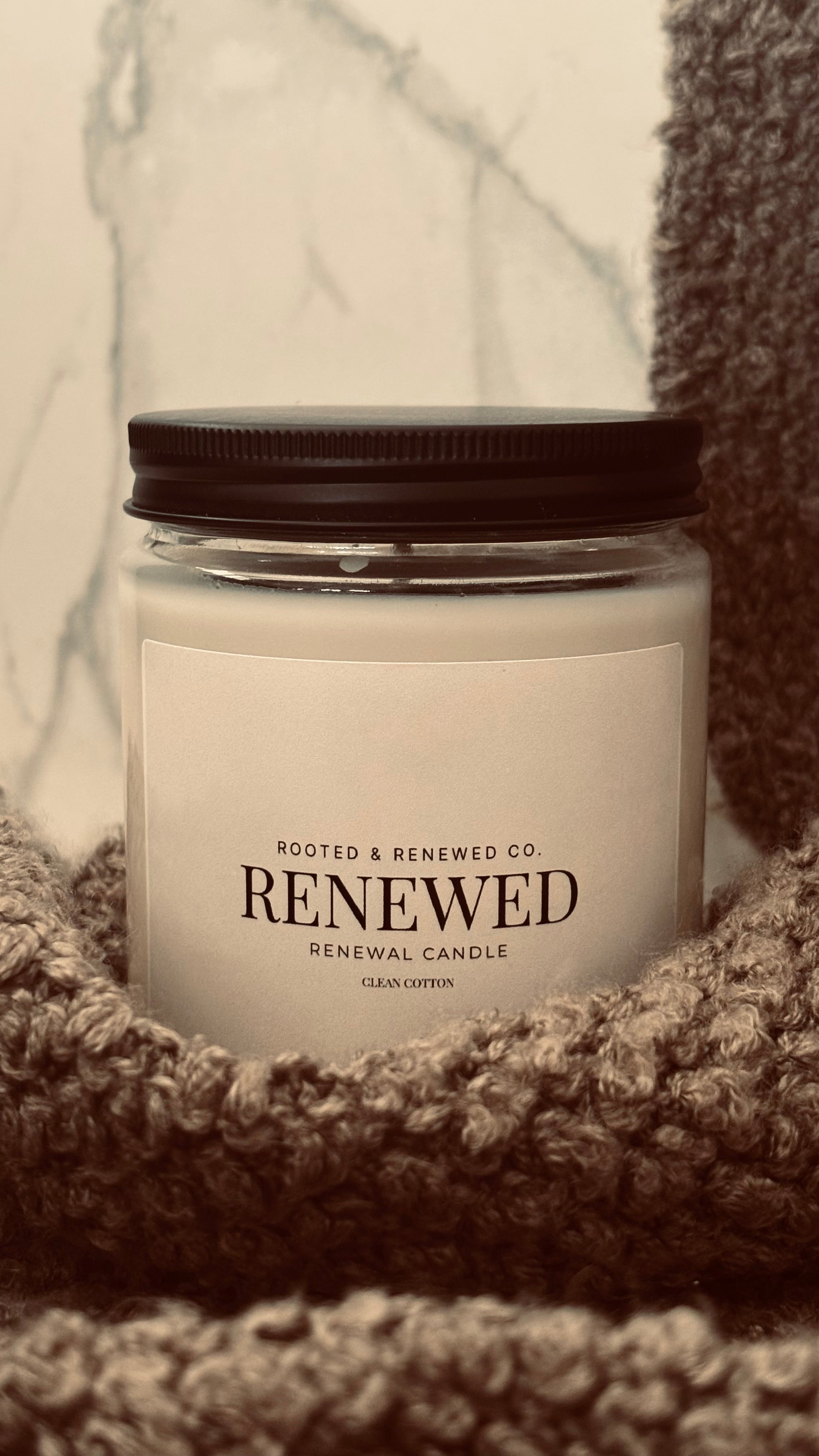 Renewed Candle — Clean Cotton